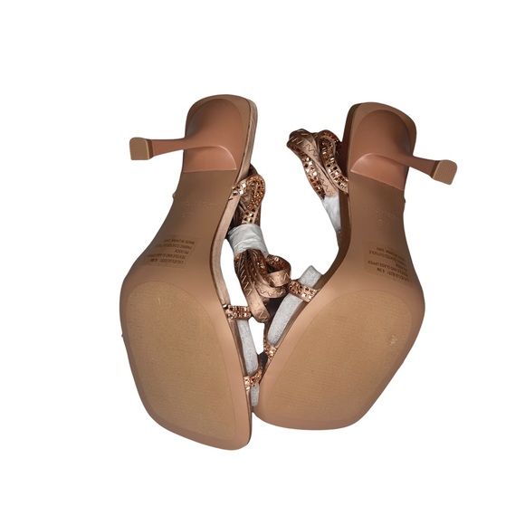 Steve Madden Lulie Blush Ankle Wrap Stiletto Heels - Picture 6 of 6